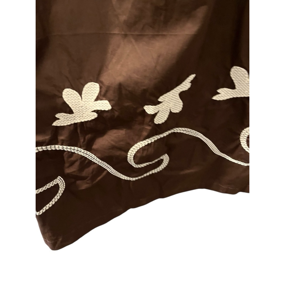 Mon Renn Size Medium Spaghetti Straps Embroidered Dress Bow Adjustable Straps - Picture 5 of 10
